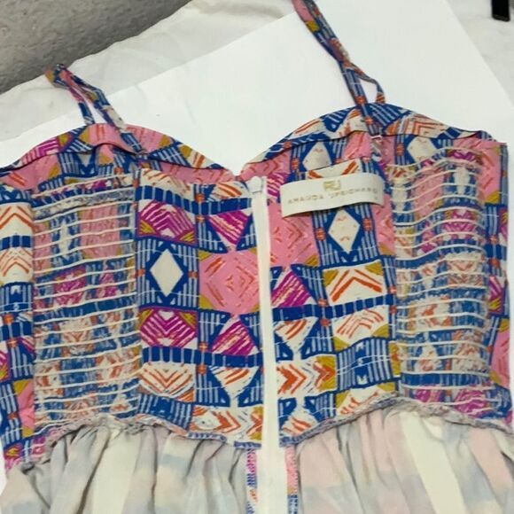 Amanda Uprichard Silk Fit & Flare Printed Dress - Picture 6 of 6